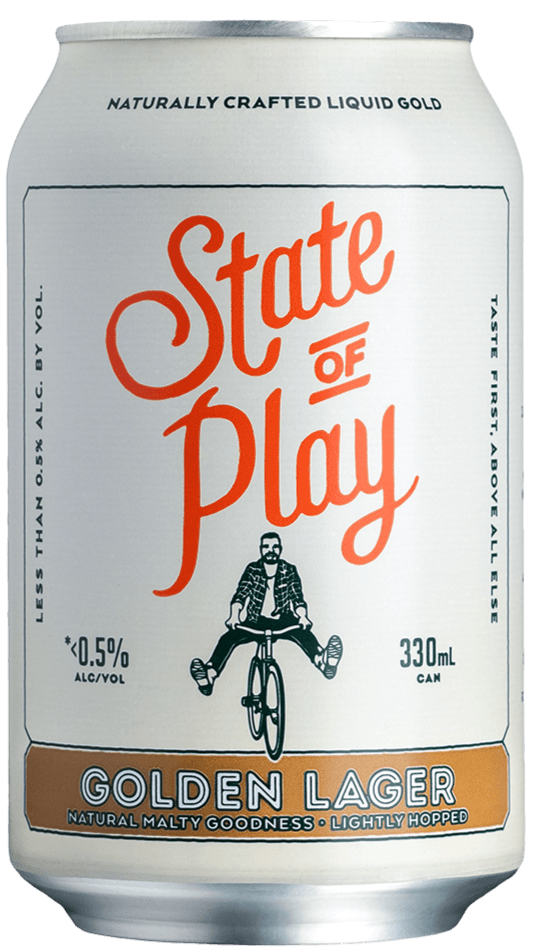 State of Play Golden Lager Can